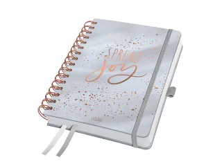 Spiraal-agenda Inspire A5 2026 (NL/FR/ EN/DU) Glittery Joy hardcover - 2