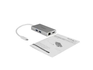Usb-C Multiport Laptop Adapter 4K Hdmi - Gbe - Usb 3.0 - Zilver & Wit - 4