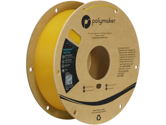 Polysonic PLA PRO HS TOUGH 1,75mm geel 1kg