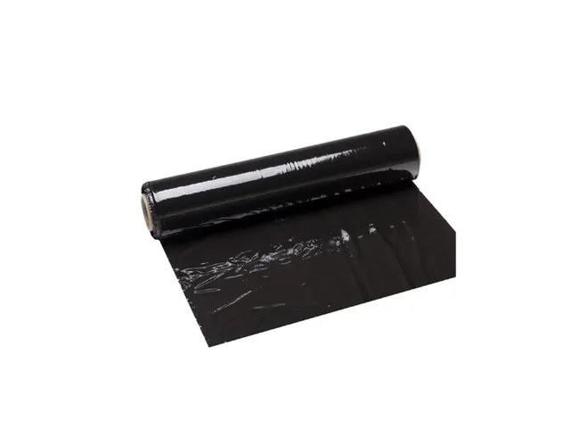 Stretchfilm Hand 15µ zwart 450mmx300m 6 Rol