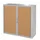 Roldeurkast HxBxD 1040x1100x415mm 2 Oh Romp Grijs Front Beuken