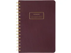 Notitieboek Èccolo spiraal Burgundy lijn ca.15x20 cm 80gr. 200 pag.