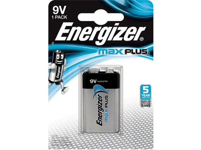 batterij Max Plus 9V, op blister