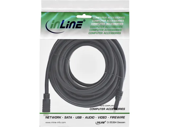 Câble inLine HDMI Ethernet 4K Mâle/Mâle 2m noir