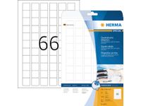 Etiket Herma 8831 25.4x25.4mm Mat Wit 1650 stuks