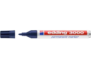 Viltstift edding 3000 rond 1.5-3mm staalblauw - 2