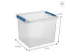 Q-line opbergbox 52L transparant blauw - 50x40x38cm