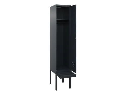 locker met bank,HxBxD 2120x400x815mm,1vak,vak B 400mm,cil.-slot