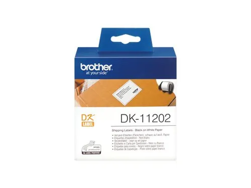 Etiket Brother DK-11202 62x100mm verzendlabel 300stuks