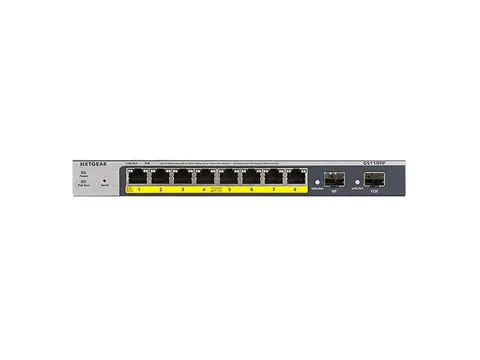 Gs110Tp-300Eus Smart Switch Standalone 10xRJ45 grijs managed