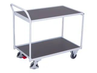 tafelwagen,draagverm. 250kg,2etage(s),laadvl. LxB 835x490mm,houtetage - 2