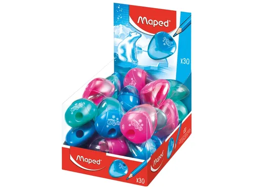 Puntenslijper Maped Igloo 1-gaats display à 30 stuks assorti