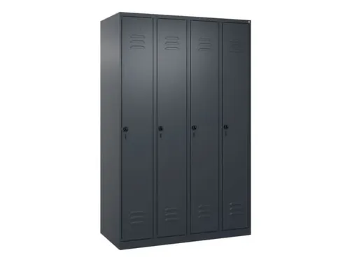 locker,HxBxD 1850x1200x500mm,4vak,vak B 300mm,draaigrendel