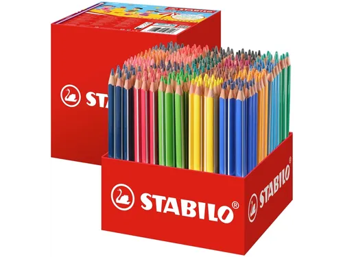 Kleurpotlood STABILO 203 Trio dik 300st assorti