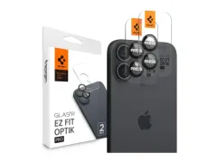 Spigen EZ Fit Optik Pro iPhone 16/16 Plus Camera Protector Zwart