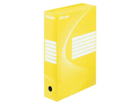 Archiefdoos Esselte Boxycolor 80mm 352x250mm geel