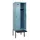 locker met bank,HxBxD 2120x600x815mm,2vak,vak B 300mm,draaigrendel