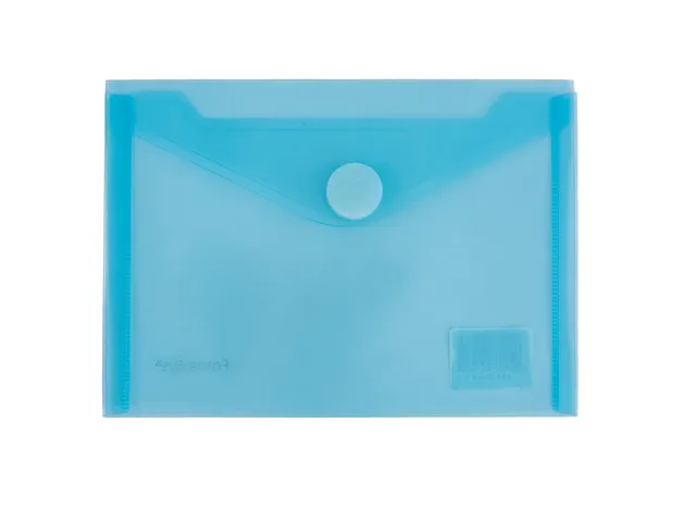 Enveloptas Foldersys A6 PP transp blauw