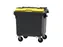 Container 1100 liter split deksel Grijs Geel