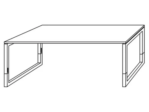 In hoogte verstelbaar bureau,HxBxD 650-850x2000x1000mm,blad wit