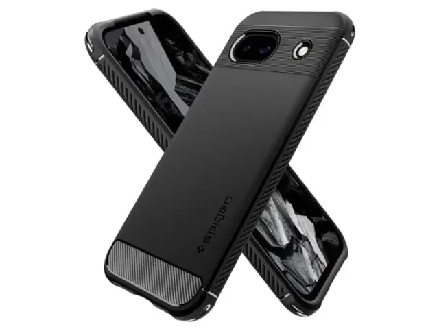 Spigen Case ACS07259 Google Pixel 8A Rugged Armor Mat Zwart