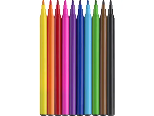 Viltstiften Faber-Castell Unicorn 10x standaard kleuren + 3x pastel kl