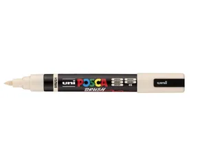 Paintmarker Uni POSCA PC-5BR brushpunt M beige - 1