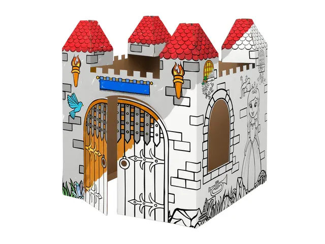 Kartonnen Kasteel XL Bankers Box Play inkleurbaar