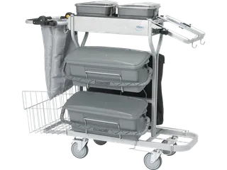 Vikan Microvezel werkwagen COMPACT PLUS 40 cm Grijs - 2