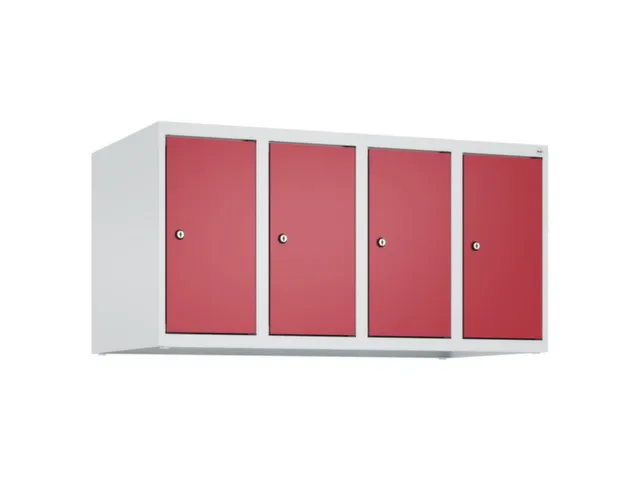 opzetkast,v. locker,4vak.,vak B 250mm,HxBxD 500x1000x500mm,vleugeldeur