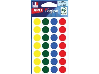Etiket Assorti Rond Ø15mm 140ST - 1