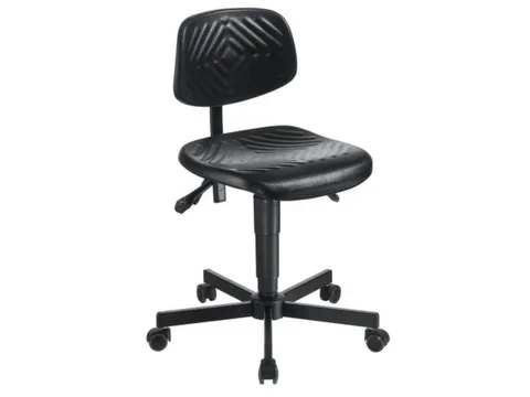 Werkplaatsstoel Zit 500-640mm Voetkruis Rechthoekige Staalbuis Wielen