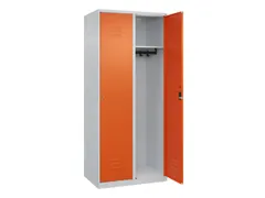 locker,HxBxD 1850x800x500mm,2vak,vak B 400mm,cil.-slot,staand op vloer