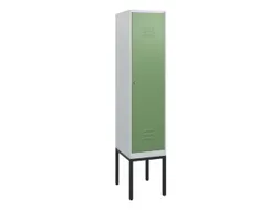 locker,HxBxD 1950x400x500mm,1vak,vak B 400mm,cil.-slot,voetonderstel