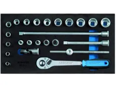 GEDORE 1500 CT1-30 Dopsleutelset 3/8 inch in controle gereedschapmodul