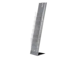 vouwbaar folderrek,HxBxD 1150x250x360mm,v. 7xDIN A4 - 2