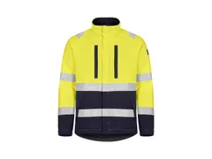 Tranemo 5801 81 jas, fluo geel/marineblauw, maat M, per stuk