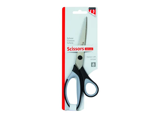 Schaar Quantore 210mm titanium soft grip handvat