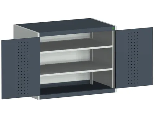 kast met geperforeerde platen,HxBxD 800x1050x525mm,2xStalen bodem