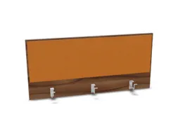 opzetpaneel bureau aanbouw achter NP-tiepolo nut BN3005-geel 1200mm