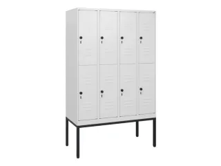 dubbeldekse locker,HxBxD 1950x1200x500mm,4x2vak.,vak B 300mm - 1