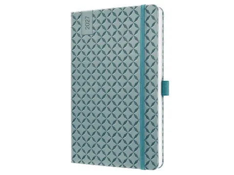 Weekagenda Flair A5 2027 (NL/FR/EN/DU) Ocean Blue Hardcover