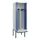 PBM-locker met bank,HxBxD 2120x600x815mm,2vak,vak B 300mm,draaigrendel