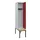 locker met bank,HxBxD 2120x400x815mm,1vak,vak B 400mm,cilinderslot