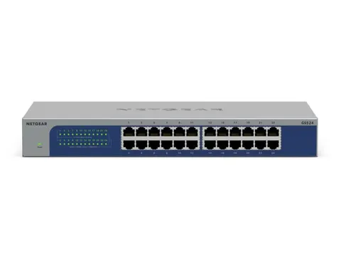 Gs524 V3 Gigabit Switch Standalone 24xRJ45 grijs blauw unmanaged