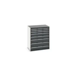 ladekast HxBxD 1200x1050x750mm 8laden RAL7035 front RAL7016 - 8