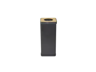 PBCORBN Recyclingbak Plastic 50 L. zwart / geel - 1