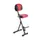 Stahulp Zwart-Rood 540-900x370x210mm Kunstleren Zitting/Rugleuning