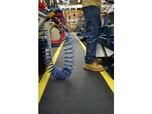 industriële mat,metergoed,HxB 14x600mm,zelfblussend,PVC,geribd