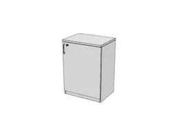 kantoorkast,HxBxD 825x600x445mm,Bl-wit